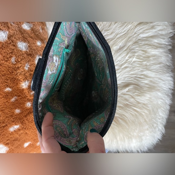 ✨Vintage✨ Hobo black leather clutch - Picture 3 of 5